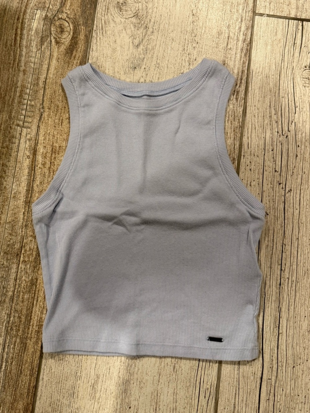 Hollister Light Blue Ribbed Tank Top